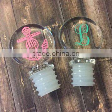 Personalized Monogrammed Wine Bottle Stopper