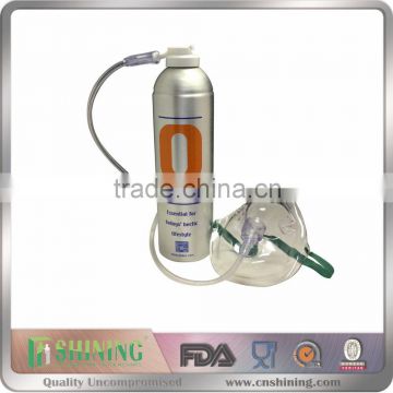 O2 can emtpy Aluminum portable oxygen can aerosol can