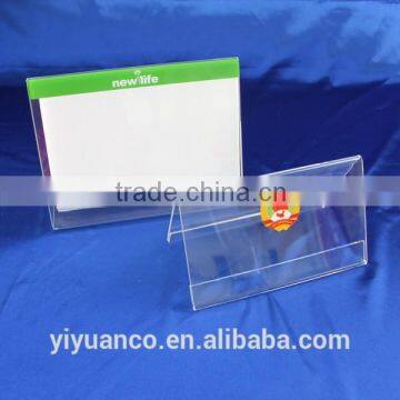 PMMA Poster Holder for Product Propaganda, 6x4 Inch Lucite Sign Holder Display photo-3