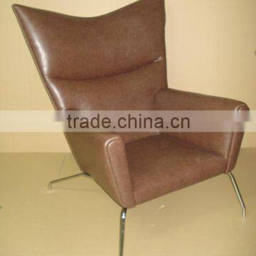 modern lounge chair with ottoman, Hans J. Wegner Wing chair