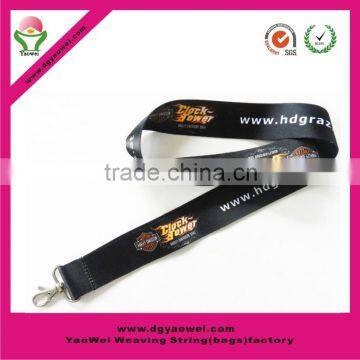 2016 new fashion promotional cheap black sublimation lanyard