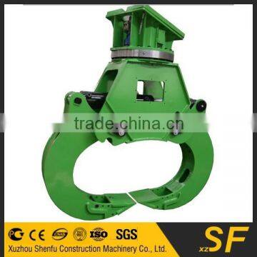 excavator wood splitter grab