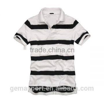 man's stripe garment wash polo shirt pmwt005