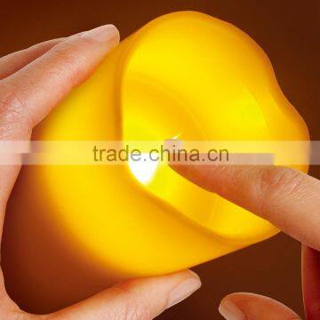 Newest design led flameless candle with color changing mode