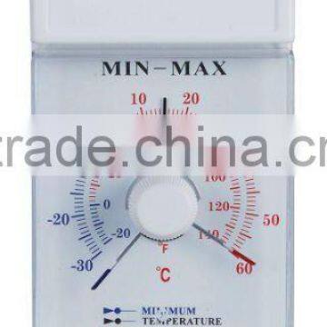 bimetal min-max thermometer