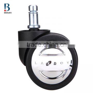 BL Bravo Swivel Black Durable 60mm Heavy-duty Glittering Moon Nylon Caster for Office Furniture photo-4