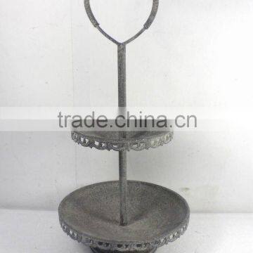 KS4351F-2 Tiers Wire Heart-Handed Stick Metal Holder