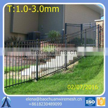 Zinc tubular steel fence Durable fence panels square tube fence