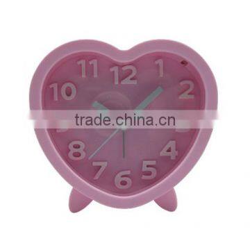 Candy Color Heart Shape Index Alarm Clock photo-6