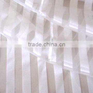 polyester white smooth organza with lines for curtain