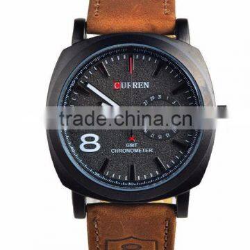 NEW fashion Curren mens watch, luxury leather strap man wrist watch, sports watches for travel