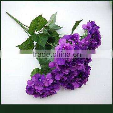 Purple hydrangea flowers for wedding fake flower arrangements