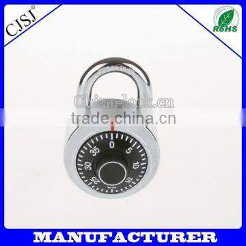 Hot sale Turning wheel 40 number Round lock colorful combination padlock password lock CH-209