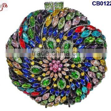 CB0122-3New hot sell high quality fashion lady small handbag with nice shining stones decorate for party of cluth