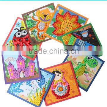 glitter diamond mosaic EVA manual stickers stickers kindergarten children handmade materials wholesale