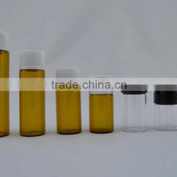 thin glass bottle glass tube bottle chemical glass bottle with screw cap