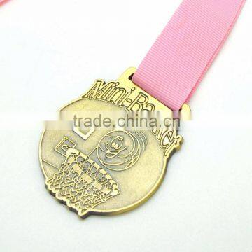 Superior Quality antique bronze sport style baskeball medal