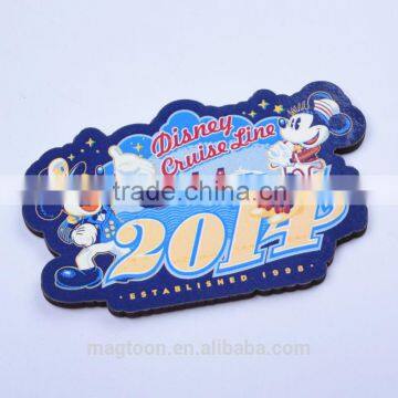 cheap custom Mickey mouse design wood fridge magnets for decor & gifts