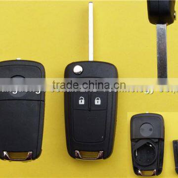 Cheap 2B chevy remote flip key shell for Chevrolet Cruze flip blank key