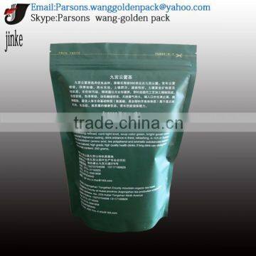 Tea Safe Three Sides Sealed Stand up Zip Lock Plastic Tea Bags photo-2