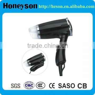 white hotel foldable ABS plastic hair dryer removable folding hair dryer 110V