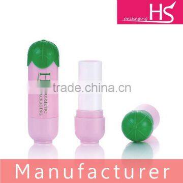 cute plastic empty lip balm containers