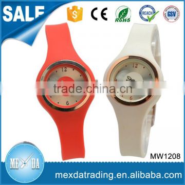 2016 hot sell girl new fashion design simple japan movt silicone wrist band watch