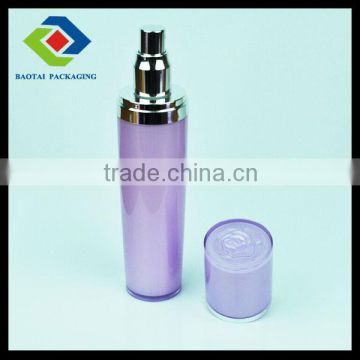 100ml light purple fresh taper round flower acrylic bottle for cosmetic toner