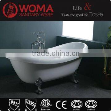 Q119 white wholesale clear freestanding baby bath tub