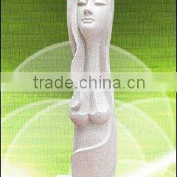 Woman Face Statue Marble Hand Carving Sculpture For Street, Home, Garden, Hotel And Restaurant