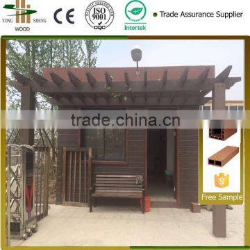 waterproof wood plastic composite pergola