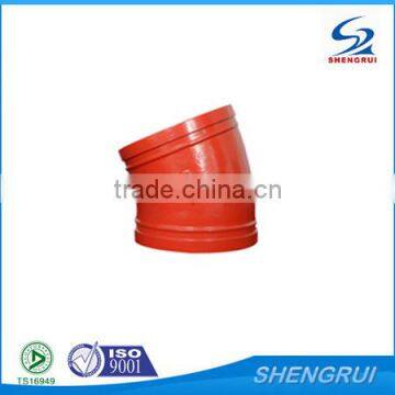 FM&UL approved pipe fitting of Ductile Iron Pipe Fittings 22.5 Degree Elbow