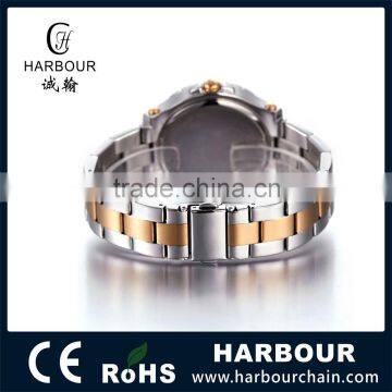 Elegent Multifunction Gold All Stainless Steel STONE Wrist Watch for Women and Men photo-3