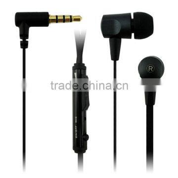 new design Metallic /earphone Earbud with Mic & Volume control at facotry price