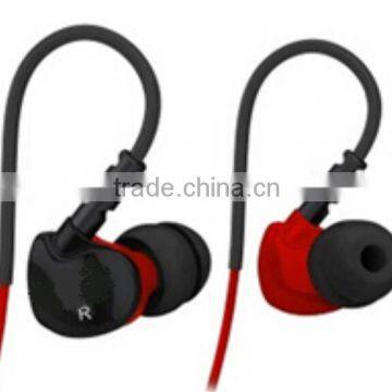 color wired sports ear hook earphone , ear hook earbud for mbile phone and computer