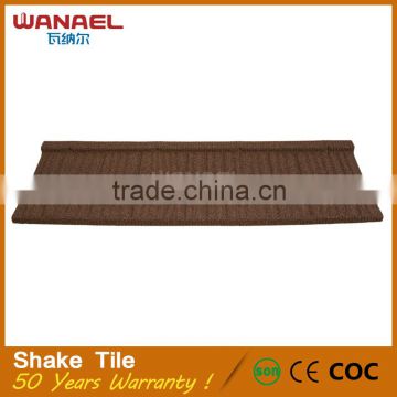 Building material /Strong sand coated metal roofing tiles/ Flat roof tile