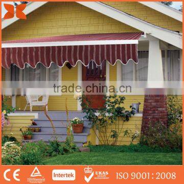 Best price manual or remote control alumimium retractable awning for home