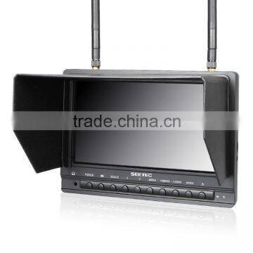 Multiple Color Format Support 7 Inch Phantom Monitor Analog Composite Video AV Input rc Helicopter Gears photo-5