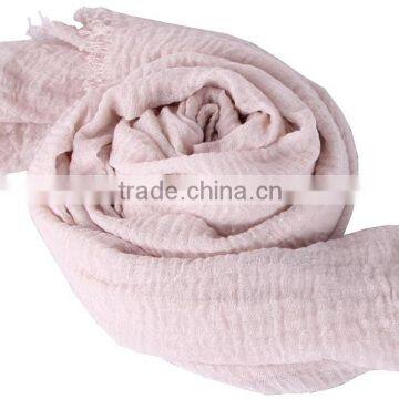 2015 Good Quality Plain TR Scarf for Neutral/ 4side Fringing photo-4
