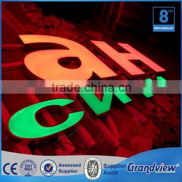 Stainless steel frame epoxy resin outdoor led custom channel letter