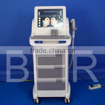 Newest design 4 handles high intensity focused ultrasound equipment for face lifting