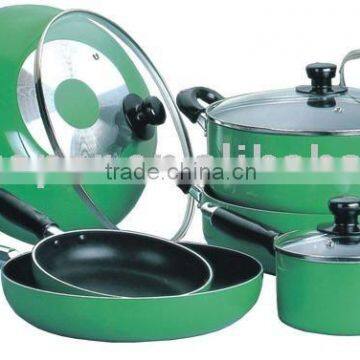 10pcs aluminum non stick cookware set