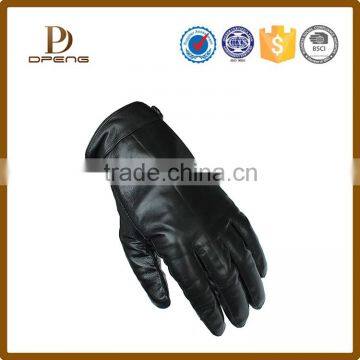 Hot selling warm soft leather men gloves full touch screen for winter