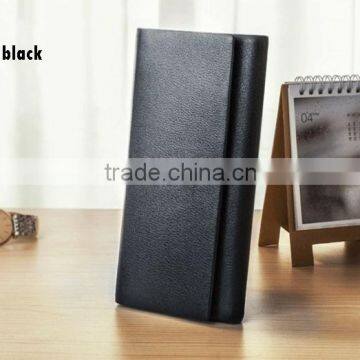 High quality durable new arrival heavy duty genuine leather mens wallet with money clip