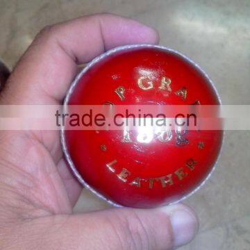 Leather cricket balls