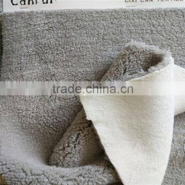 100% Polyester Micro Sherpa Bonded Velboa Fabric