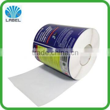 custom printing 20cm *20cm size synthetic paper label sticker, outdoor used stickers, oilproof and waterproof