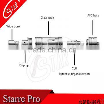 2015 the most popular big vapor vaporizer 0.15 ohm sub ohm tank starre pro selling in usa