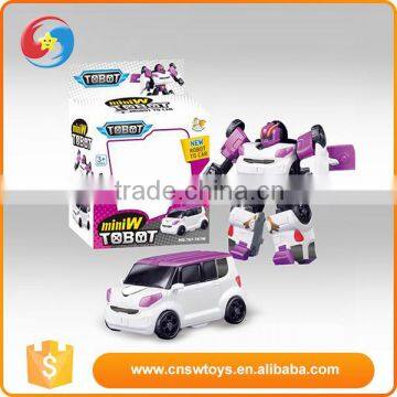 Best gift for boy plastic white deformation children electronic toy car