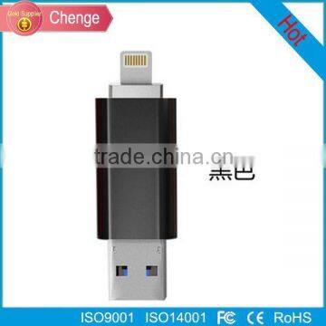 USB FLASH Drive For iPhone 6, 6 Plus 5 5S ipad Metal Pen drive HD memory stick Dual purpose mobile Otg Micro 32GB 64GB PENDRIVE